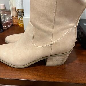 DV by Dolce Vita Cream Ankle Boots